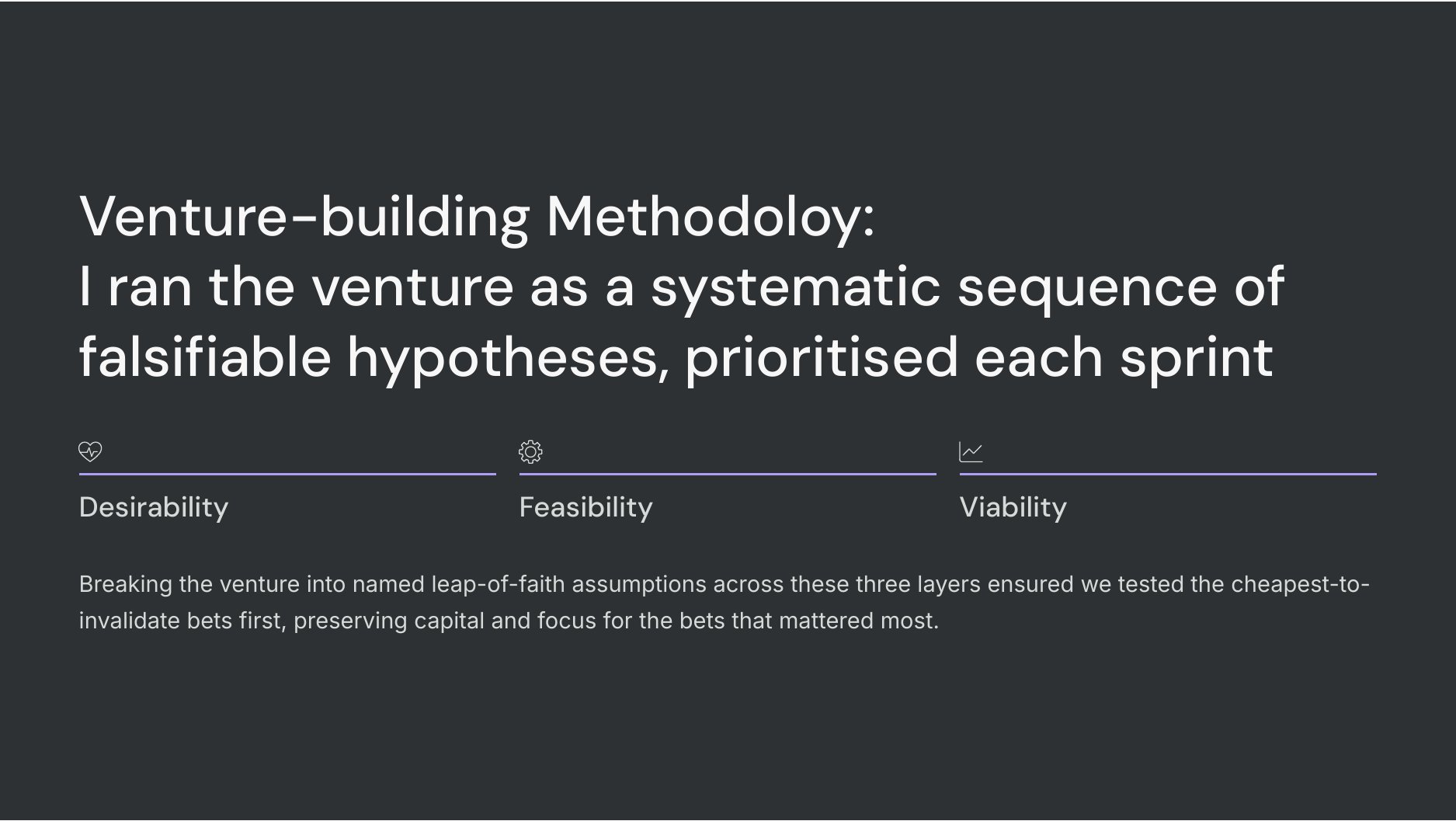 0 to 1 Venture Build slide 3